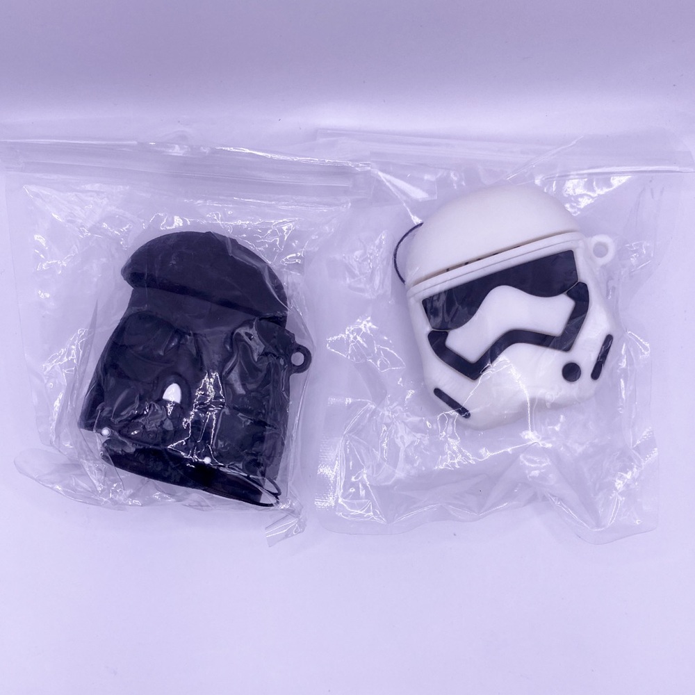 2PCS NEW STARWARS cases for airpods 1 Darth Vadar and Stormtrooper cases